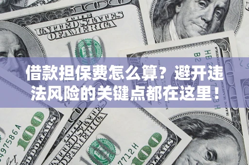 济南借款担保费怎么算？避开违法风险的关键点都在这里！