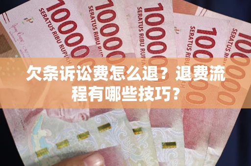 济南欠条诉讼费怎么退？退费流程有哪些技巧？