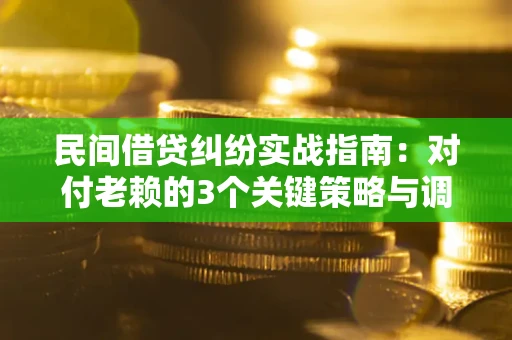 济南民间借贷纠纷实战指南：对付老赖的3个关键策略与调解盲区解析