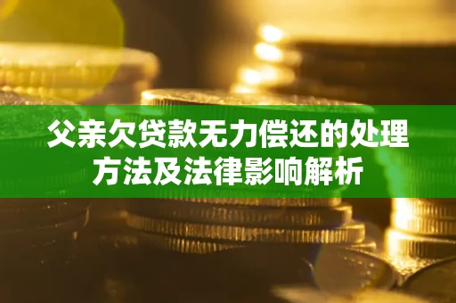 济南父亲欠贷款无力偿还的处理方法及法律影响解析